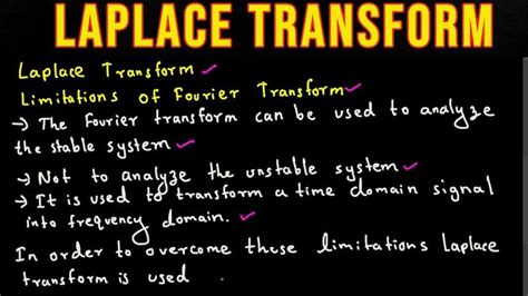 Laplace Transform Definition Advantages And Relation Between LT And