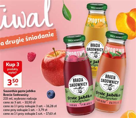 Napój smoothie gęste jabłko z warzywami papryka rozmaryn Bracia