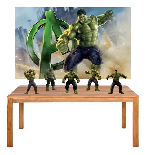 Kit Festa Hulk Display Painel 100x60cm Parcelamento Sem Juros