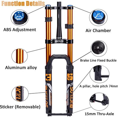 Bucklos In Mtb Air Suspension Fork Mm Travel Boost E Bike