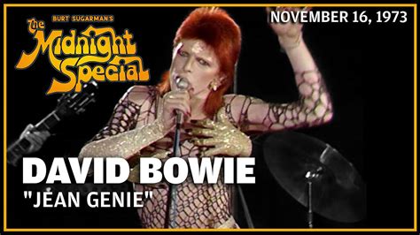 Jean Genie David Bowie The Midnight Special YouTube