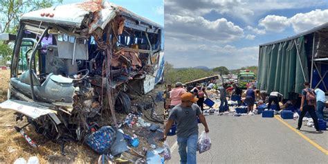 Terror en bus al ponchársele llanta y estrellarse contra una rastra