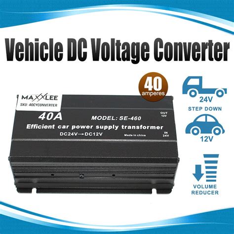 Vehicle DC Voltage Converter Step down 24V to 12V 40A Car Inverter | by ...