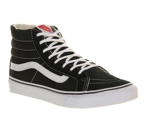 Vans Slim High-Tops in Black | Lyst