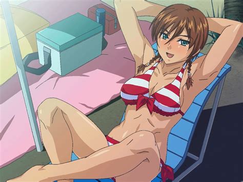 00s Animated Animated  Beach Bikini Blush Boin Mika Bouncing Breasts