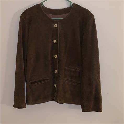 J Peterman Jackets Coats Vintage J Peterman Brown Suede Jacket