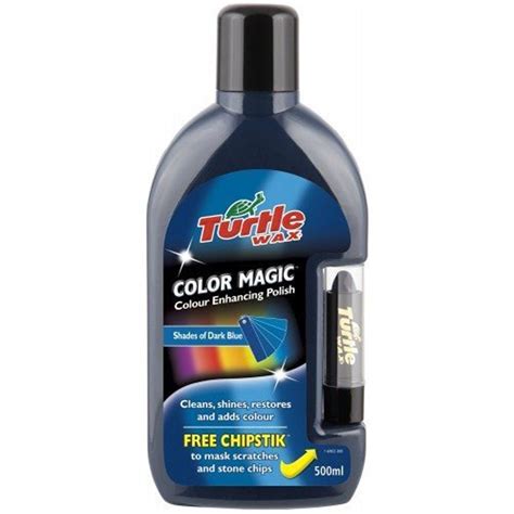 Turtle Wax Color Magic Plus синий полироль с восковым карандашом 500 мл