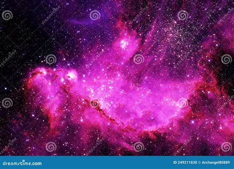 Beautiful Purple Space Nebula Elements Of This Image Furnished By Nasa