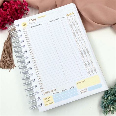 Agenda Lash Designer Personalizada Elo Produtos Especiais