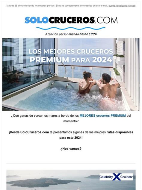 Solo Cruceros Los Mejores Cruceros PREMIUM Para 2024 Milled