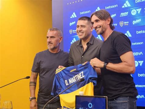 Juan Román Riquelme presentó a Diego Martínez como el nuevo DT de Boca