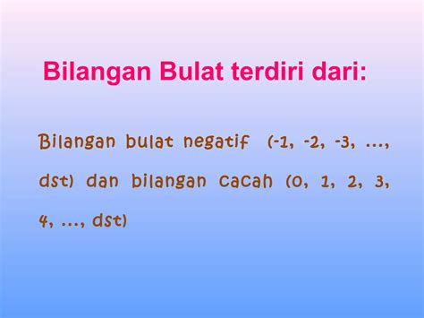 Bilangan Bulat Terdiri Dari 8