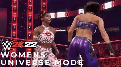 Wwe 2k22 Womens Universe Mode I Episode 121 Raw Youtube