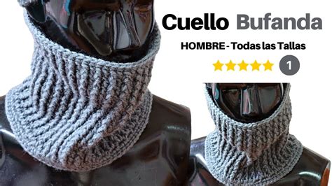 Aprende A Tejer A Ganchillo Cuello Bufanda Hombre A Crochet En Todas