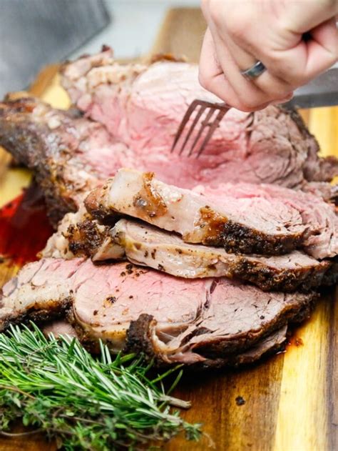 Prime Rib Recipe Slow Roast Slow Roasted Bone In Fitty Foodlicious