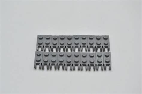 LEGO 20 X Scharnier Neues Dunkelgrau Dark Bluish Gray Hinge Plate 1x2