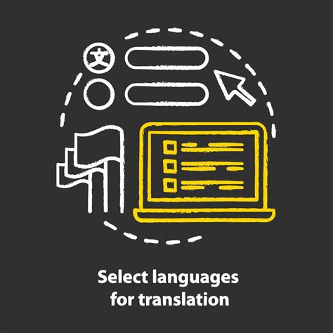 Seleccionar Idiomas Para La Traducci N Icono Del Concepto De Tiza Idea