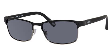 Fossil Fos P S Ef Py Matte Black Ruthenium Sunglasses