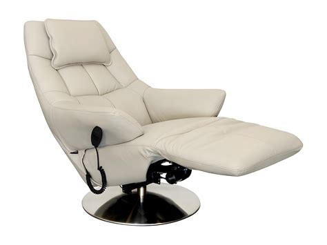 Fauteuil De Relaxation Lectrique Cuir Mastic Thader