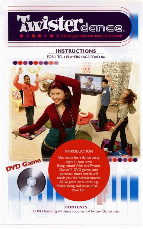 Twister Dance DVD Game 42925 Instructions - Hasbro