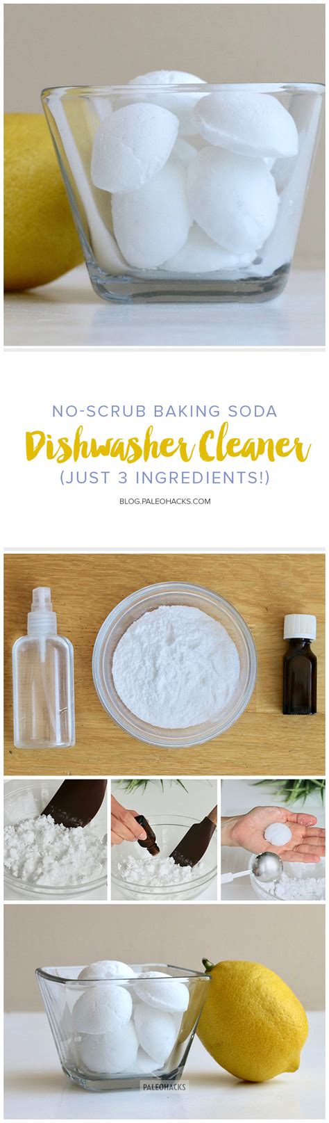 No-Scrub Baking Soda Dishwasher Cleaner (Just 3 Ingredients!)