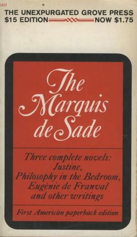 The Marquis De Sade Justine Philosophy In The Bedroom Eugenie De