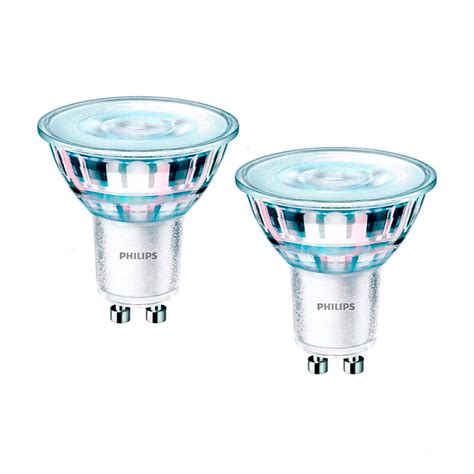 Pack X 2 Focos Led Dicroico Philips Gu10 4w Luz Fría Oechsle