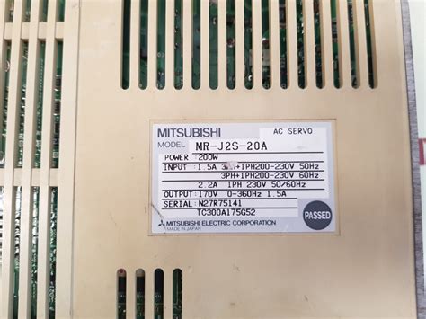 Mitsubishi Mr J2s 20a Servo Drive Aeliya Marine Tech®