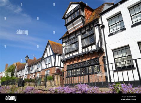 All Saints Street In Hastings Old Town With 16th Century Timbered Framed And Medieval Houses