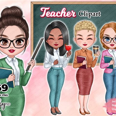 Teacher Clipart Etsy