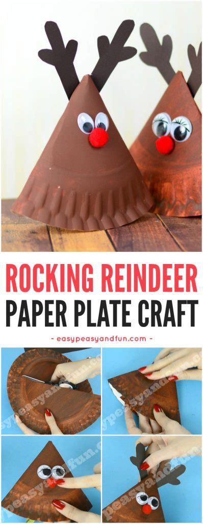 Rocking Paper Plate Reindeer Easy Peasy And Fun