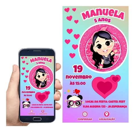 Convite De Aniversário Digital Interativo Tema Luluca MercadoLivre