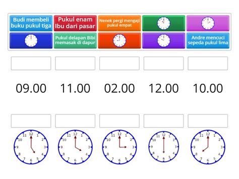 Pasangkanlah Jam Digital Dan Jam Analog Dengan Tepat Match Up