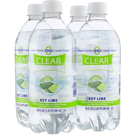 Clear American Key Lime Sparkling Water Fl Oz Count Walmart