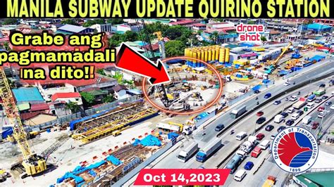 Metro Manila Subway Update Quirino Station Oct Build X Build