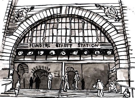 Flinders Street Station by cerulescent on DeviantArt