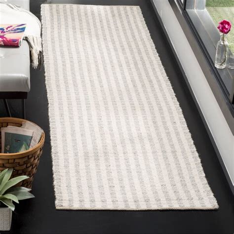 Union Rustic Huberty Handmade Flatweave Gray Ivory Rug Reviews Wayfair