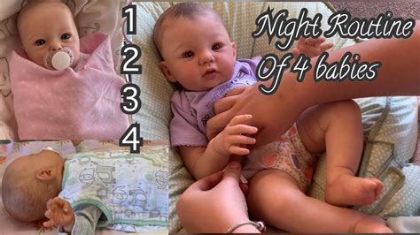 4 Babies Reborn Role Play Night Routine In The Nursery Reborn