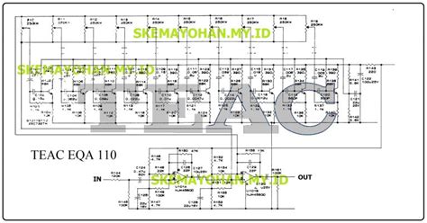 Skema Equalizer Teac Eqa Transistor Audio Schematics