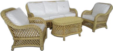 Salotto Vimini Rattan Midollino Naturale Per Esterno Arredamento