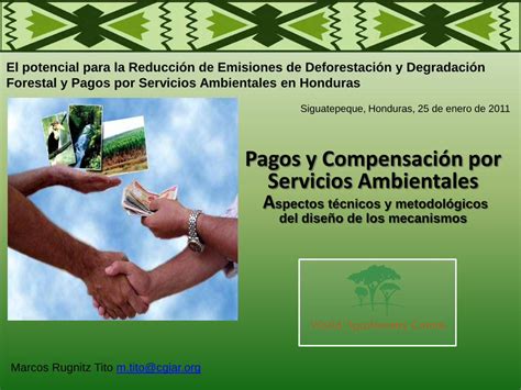 PDF Pagos y Compensación por Servicios Ambientales Presentación de