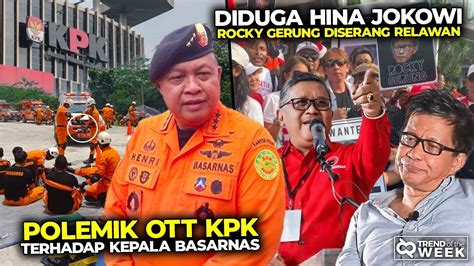 Kabasarnas Tersangka Korupsi Hingga Pro Kontra Rocky Gerung Usai Hina