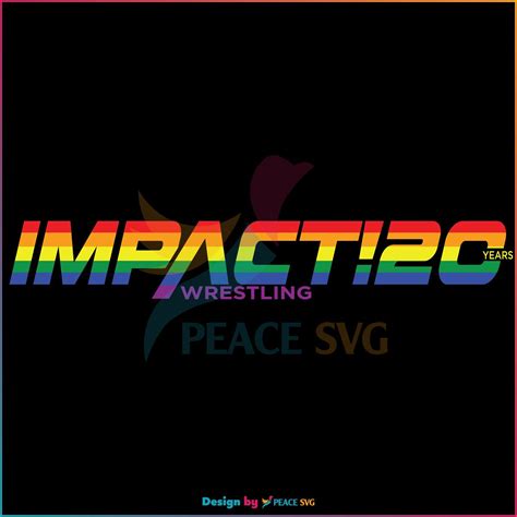 Free IMPACT Wrestling Pride Month 2023 SVG Graphic Design Files » PeaceSVG