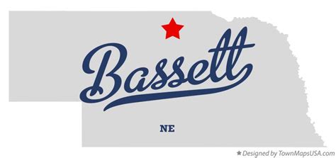 Map of Bassett, NE, Nebraska