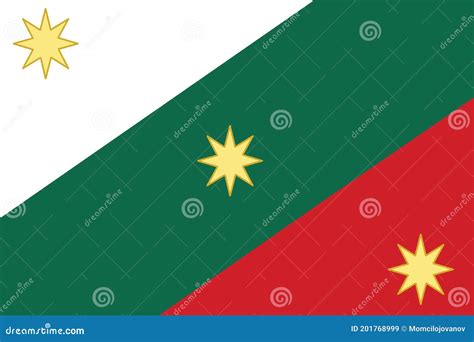 First Flag of the Mexican Empire Stock Vector - Illustration of color ...