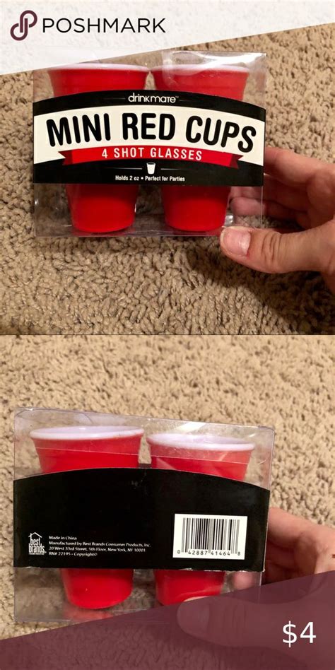 Nib Mini Red Solo Cup Shot Glasses