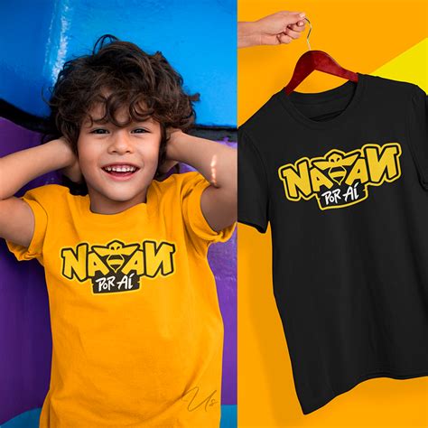 Camiseta Natan Por Aí - Camiseta Infantil Natan Por Aí Estampadas Amarela Preta Youtuber ...