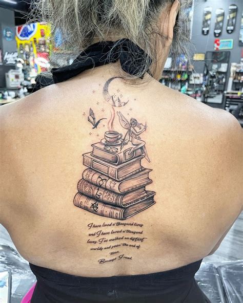 Back Book Stack Tattoo In 2023 Bookish Tattoos Book Tattoo Small