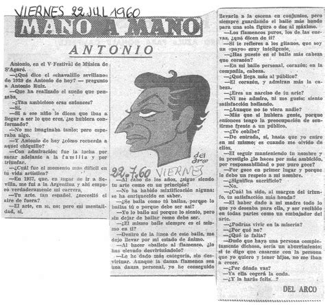 Blog Homenaje A Manuel Del Arco Antonio 22 Julio 1960