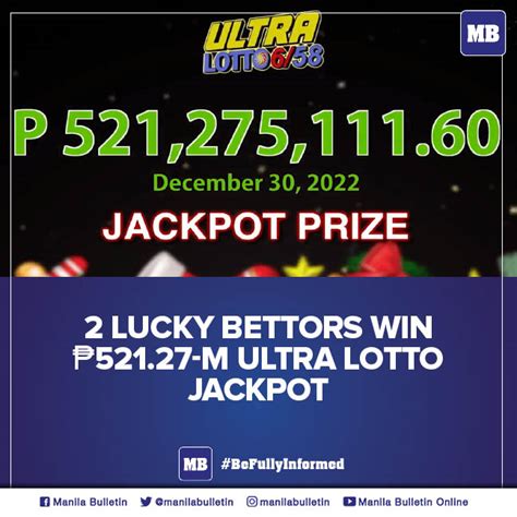 Manila Bulletin News On Twitter Two Bettors Won The P Million